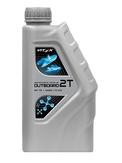 VITEX  масло моторное для двухтактных двигателей Outboard 2т  TC-W3 1л (п/с) (1/15)