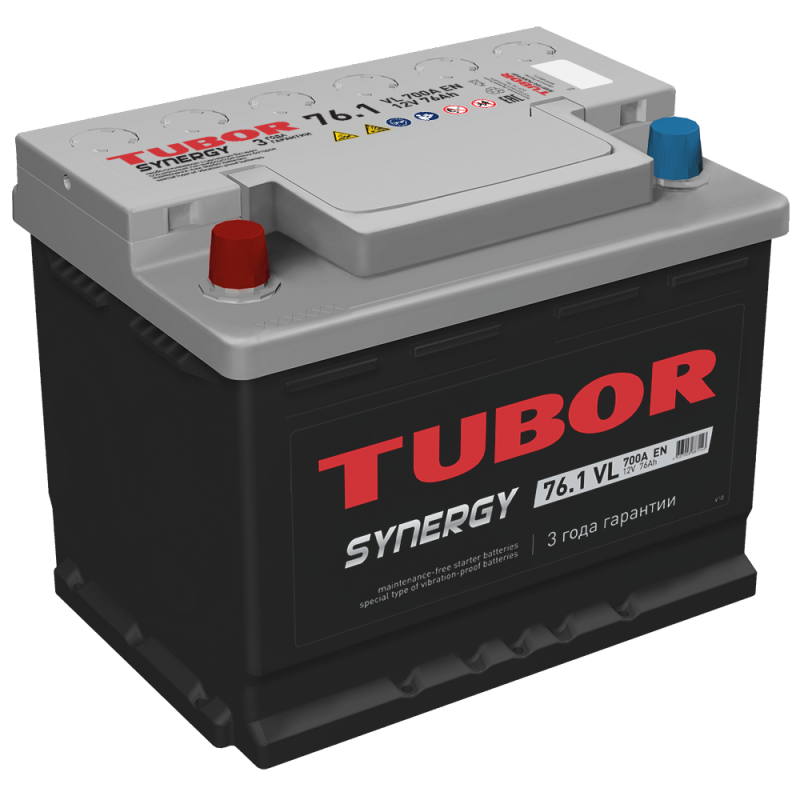 Аккум. TUBOR SYNERGY 6СТ-76.1 VL 700А  (276*175*190)