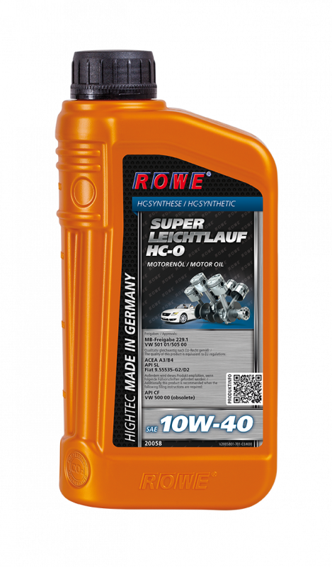 ROWE HIGHTEC SUPER LEICHTLAUF HC-O 10W-40 Синт. 1л