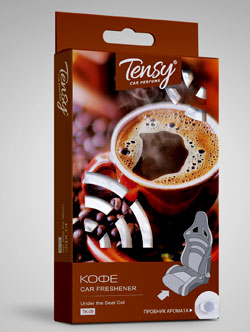 Ароматизатор гелевый под сиденье (Кофе) "Tensy" (1/40)