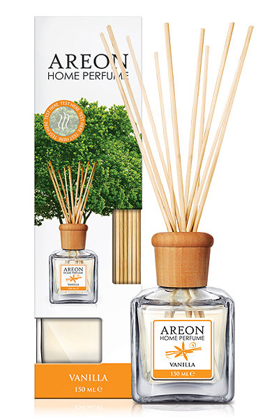 Ароматизатор (для дома и офиса с дерев. палочками) AREON STICKS 150мл Vanilla/Ваниль