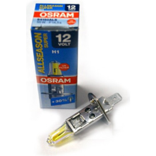 Лампочка H1 12V 55W P14 5s  + 30% (SUPER) "OSRAM"  (1/1)