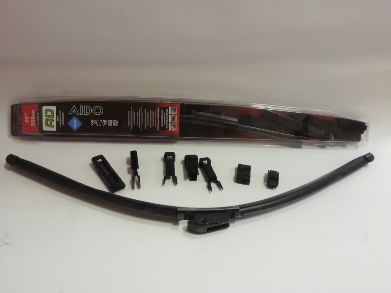 Щетка стеклоочистителя бескаркасная AIDO WIPER BLADE (блистер) 20 /500мм 