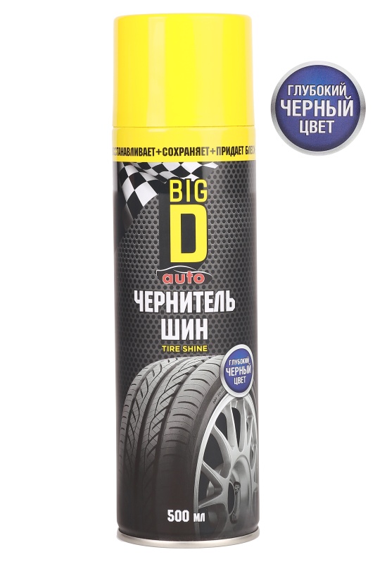 Чернитель автошин Big D (аэроз.) 500 мл (1/12)