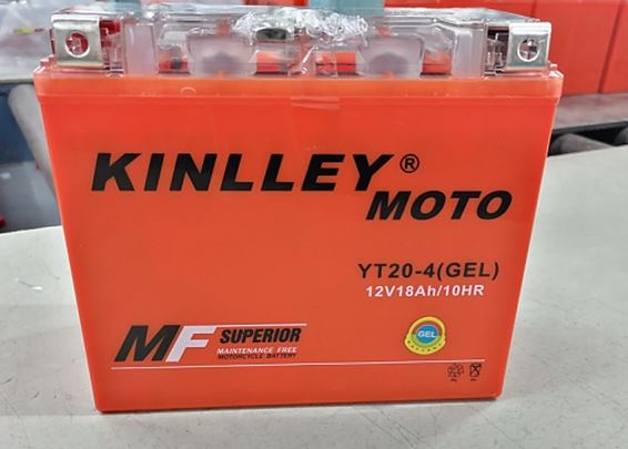 АКБ "KINLLEY MOTO"  12V/ 18 a/h 270A (175*85*155) (GEL)