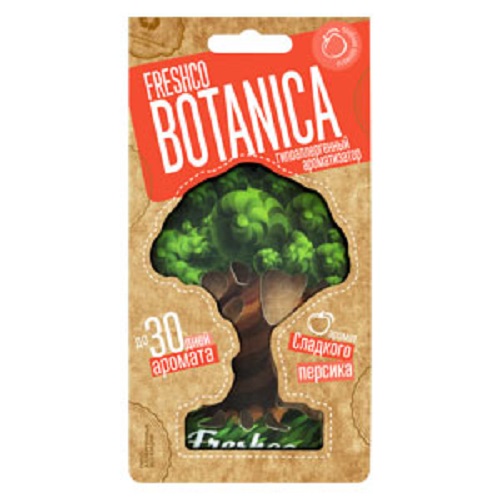 Ароматизатор подвесной (картон) BOTANICA (сладкий персик) (1/40)