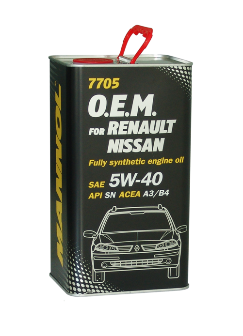 MANNOL O.E.M.(Renault Nissan) 5/40  (синт.)( металл упаковка)  1л  (1/4)