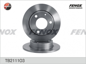 Диск тормозной ВАЗ 1111 Ока, не вентил.  FENOX