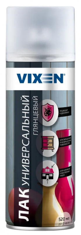 Лак универсальный глянцевый  520мл VIXEN (1/12)