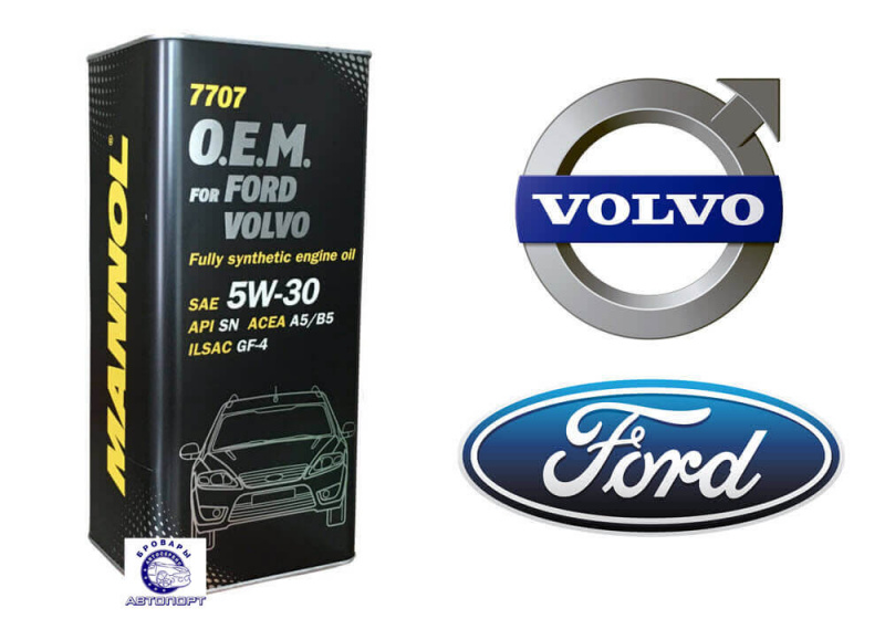 MANNOL O.E.M.(Ford.Volvo) 5/30  (синт.) ( металл упаковка) 1л  (1/4)