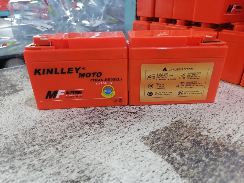 АКБ "KINLLEY MOTO"  12V /2.3 a/h 45А  (113*49*85) (GEL)