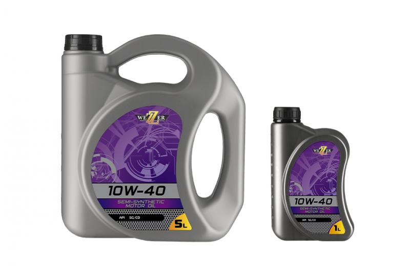 WEZZER  10w-40 SG/CD (п/син ) 5л (1/2)