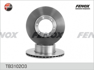 Диск тормозной ГАЗ 3302, вентил. (D=100мм, ст/обр), (2шт. в уп.) FENOX