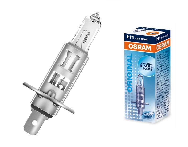 Лампочка H1 12V 55W P14,5S 20 XEB (STANDARD)  "OSRAM" (1/1) (блистр)