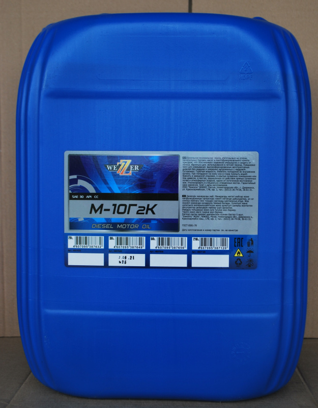 WEZZER  М-10Г2К  (SAE 30 / API CC)  30л