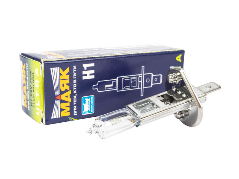 Лампа  Н1 24V-70W (Р14,5s) "Маяк ULTRA" (вибростойкая)(1/1)