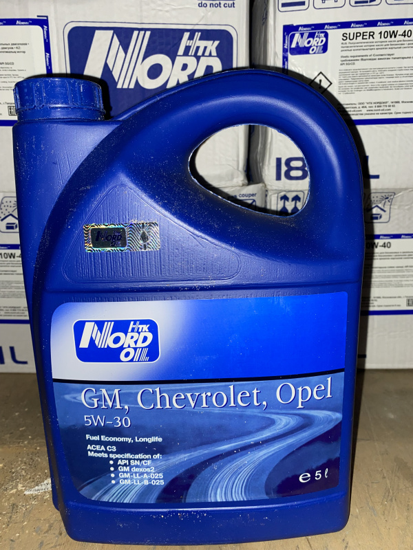 NORD OIL Масло моторное  Specific Line 5W-30 CHEVROLET, OPEL, GM. 5л