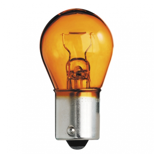 Лампа для повор. и стоп сигн. 12V  21W (ВА15s)  ORANGE "Маяк"  (1/10) 
