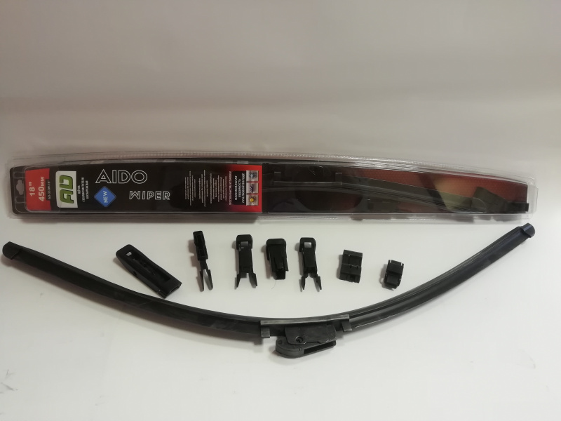Щетка стеклоочистителя бескаркасная AIDO WIPER BLADE (блистер) 18 /450мм 