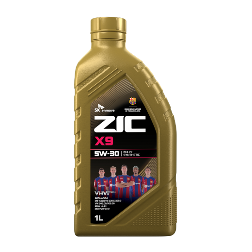 ZIC масло мотор. X9 5/30 SL (полная синтетика)   1л  (1/12)