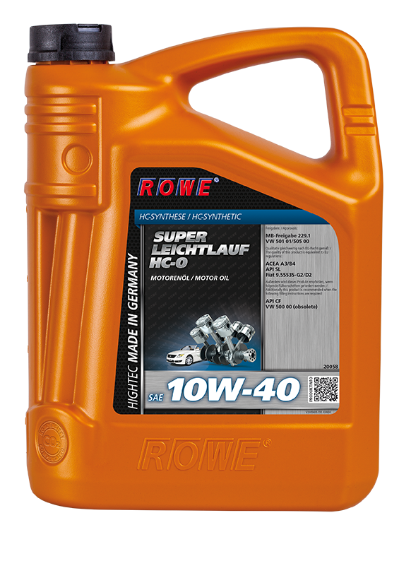 ROWE HIGHTEC SUPER LEICHTLAUF HC-O 10W-40 Синт. 5л