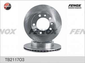 Диск тормозной ГАЗ 2217, 2752  Соболь, вентил. FENOX