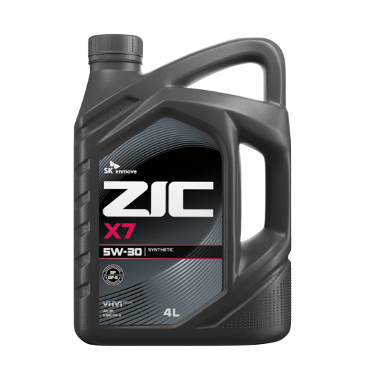 ZIC масло мотор. X7 5/30 SP ( синтетика)  4л  (1/4)   
