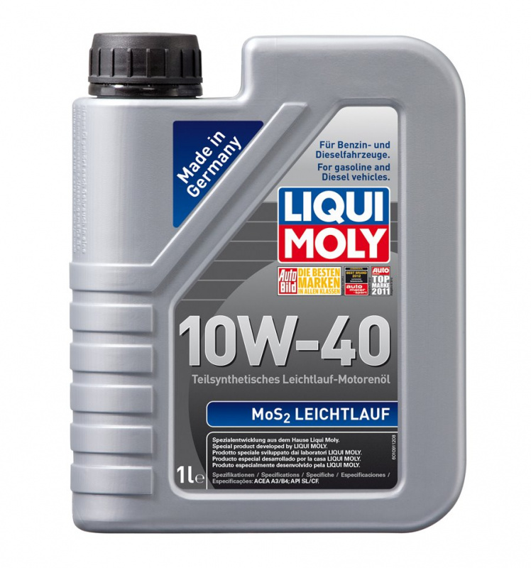 LIQUI MOLY  MOS2 Leichtlauf  10/40 (Молибден)  SL/CF (п/синт)  1л  (1/12)  )))