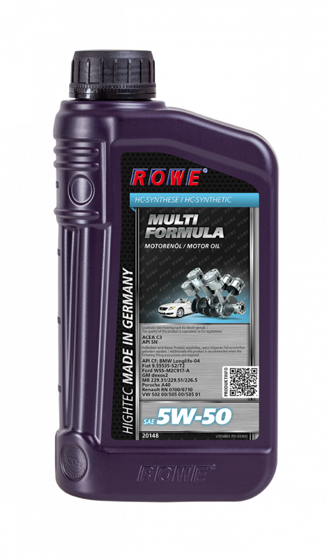 ROWE HIGHTEC MULTI FORMULA SAE 5W-50 Синт.1л