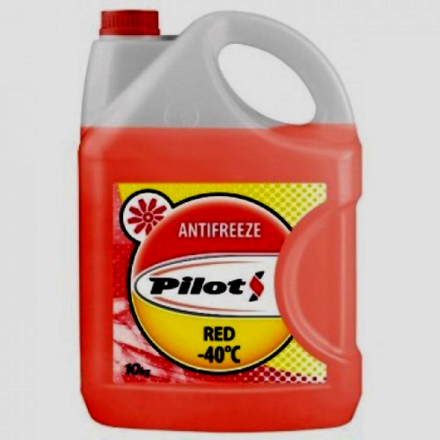 Антифриз PILOTS RED LINE(красный) 10кг.(1/2)  (пп)