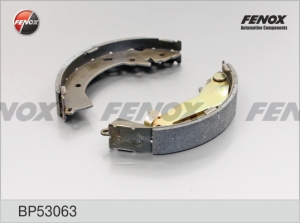 Тормозные колодки барабанные, задние HYUNDAI Getz 1,1-1,6/1,5, (203x32, +ABS). FENOX