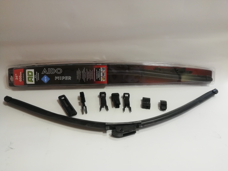 Щетка стеклоочистителя бескаркасная AIDO WIPER BLADE (блистер) 24 /600мм 