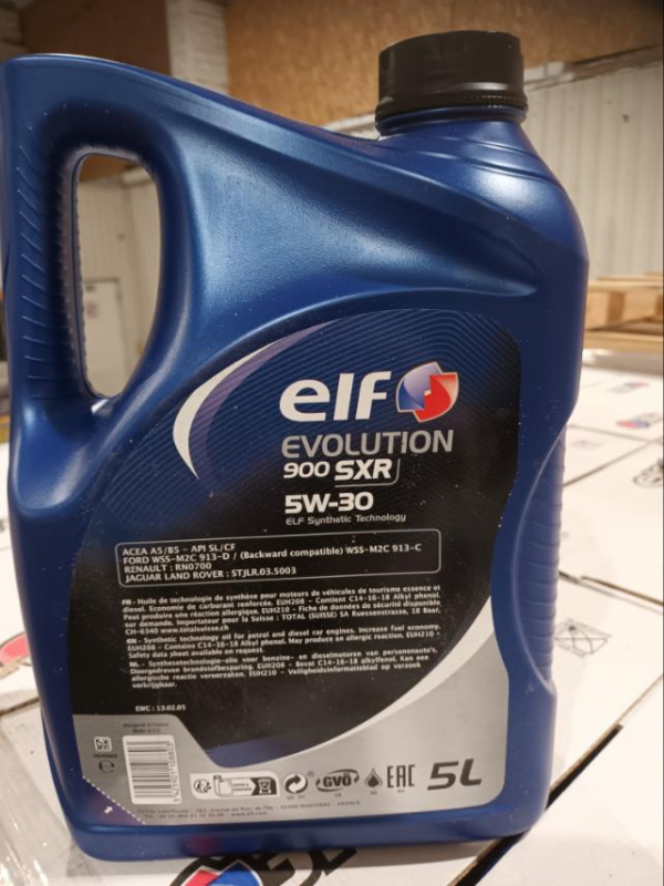 ELF EVOLUTION 900 SXR  5/30  SL/CF синт.  5л  (1/3)  (Франция)