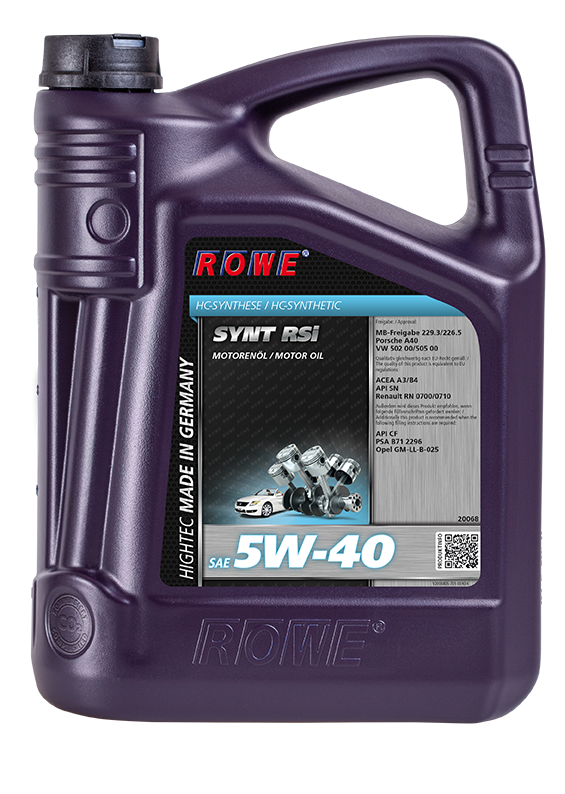 ROWE HIGHTEC SYNT Rsi 5W-40 Синт. 5л
