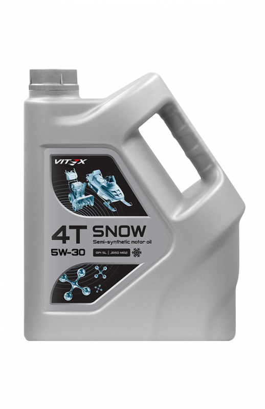 VITEX  масло моторное для четырехтактных двигателей Snow 4T 5W30 (синт) 4л (1/4)