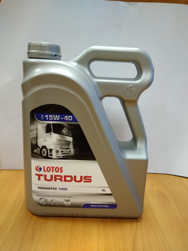 LOTOS TURDUS POWERTEC 1000 SAE15W40 (CI-4/SL,ACEA E7)   5л