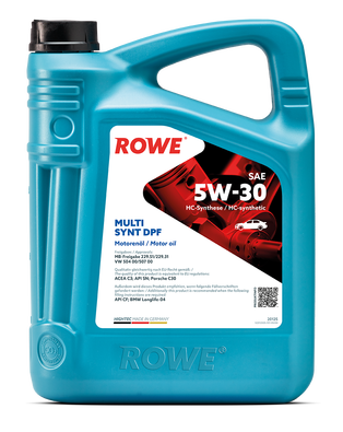 ROWE HIGHTEC MULTI SYNT DPF 5W-30 (С3, SN/CF, A3/В4) синт. 5л (1/4)