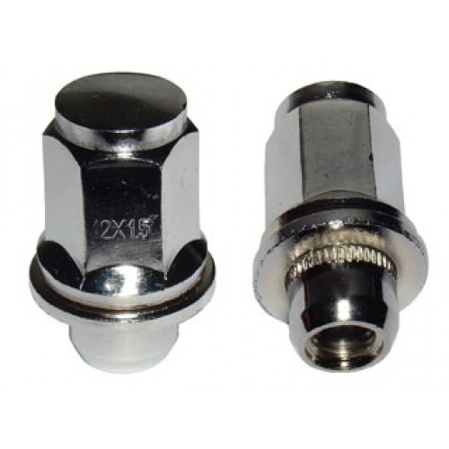 Гайка колёсная закрытая М12х1,5 (прижим.поверх конус/h 25/ключ 19)
