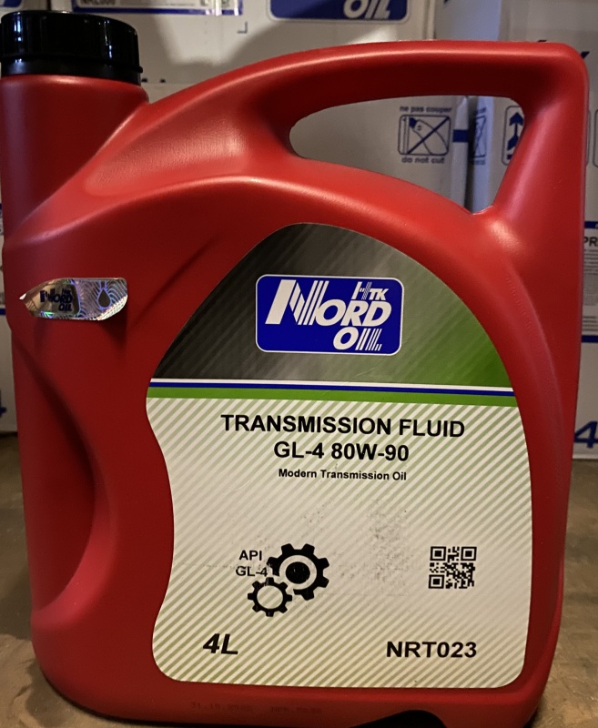 NORD OIL Масло трансмиссионное GL-4 80W-90 4л (1/4) минер