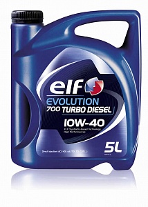 ELF EVOLUTION 700 TURBO DIESEL  10/40 (п/синт)  5л  (1/3)