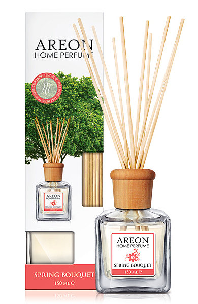 Ароматизатор (для дома и офиса с дерев. палочками) AREON STICKS 150мл Spring Bouget/Весенний букет