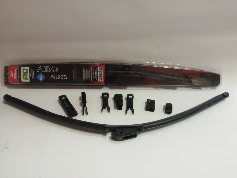 Щетка стеклоочистителя бескаркасная AIDO WIPER BLADE (блистер) 22 /550мм 